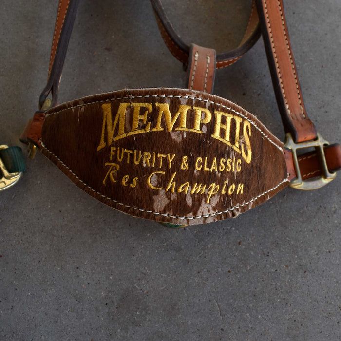 Used Assorted Leather Noseband Halter Set Of 2