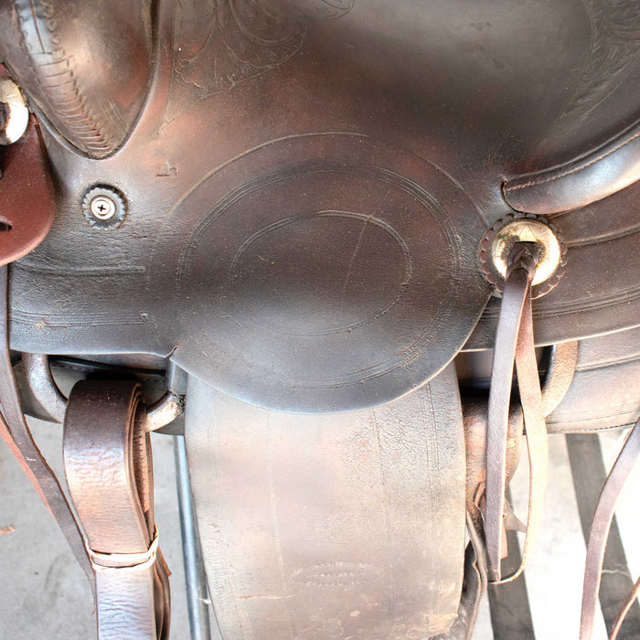 Used 13.5" Eddleman Bros Non-Rider Saddle Sale Barn MISC