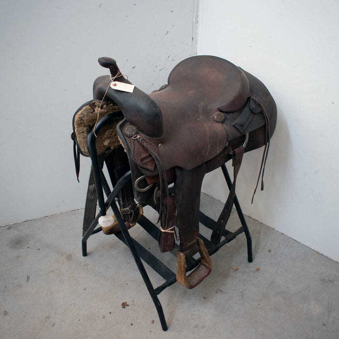 Used 17" Coats Non-Rider Saddle Sale Barn Coats