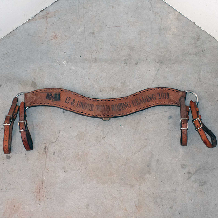 Used 32" Trophy Tripping Collar With Latigo Stitching Sale Barn Trophy