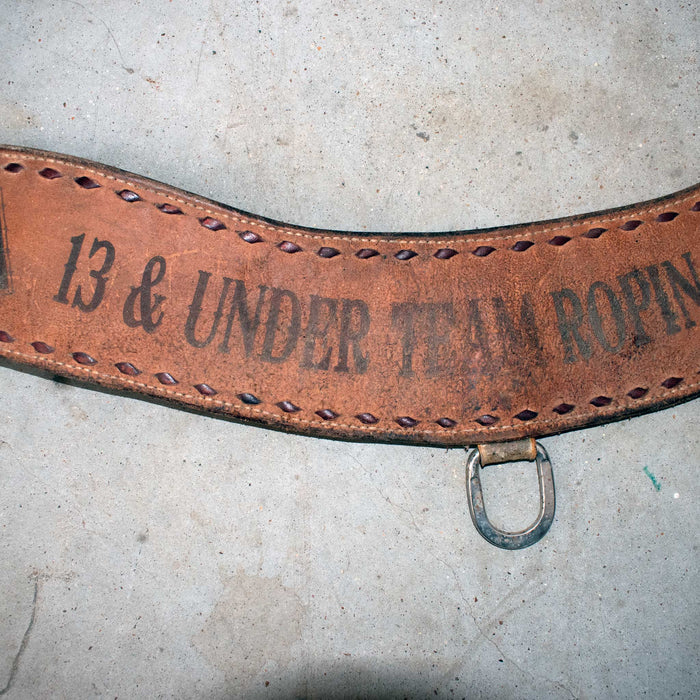 Used 32" Trophy Tripping Collar With Latigo Stitching Sale Barn Trophy