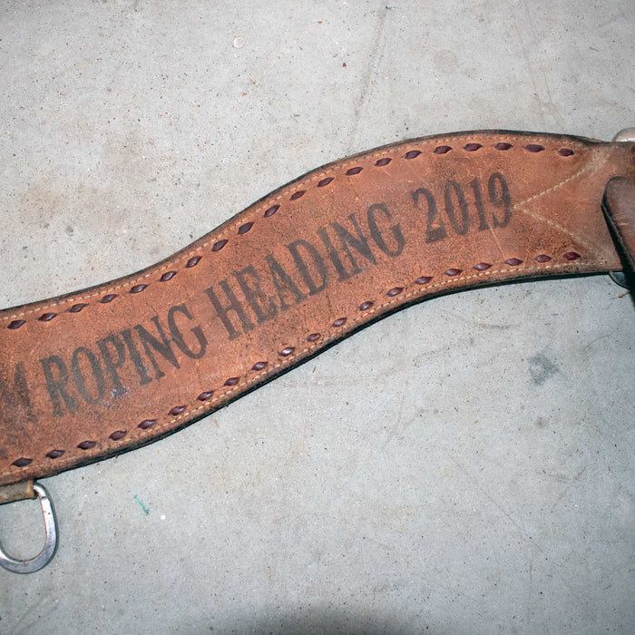 Used 32" Trophy Tripping Collar With Latigo Stitching Sale Barn Trophy