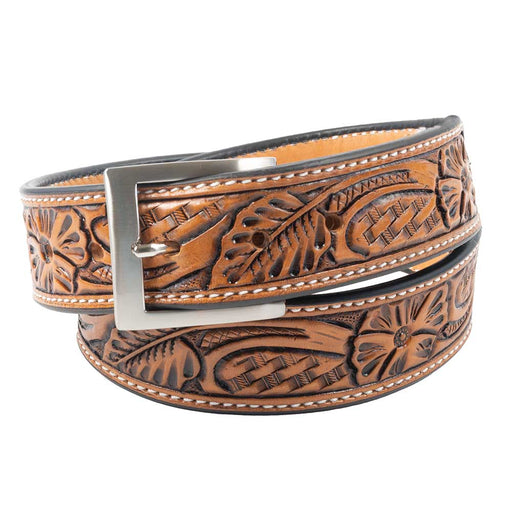 Teskey's Floral Tooled Belt