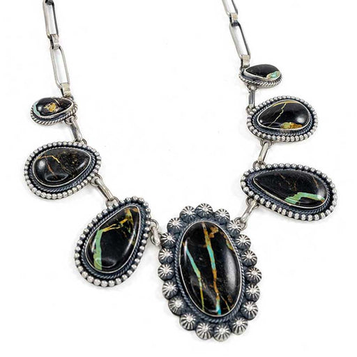 Black Jack Stone Lariat Necklace WOMEN - Accessories - Jewelry - Necklaces Sunwest Silver