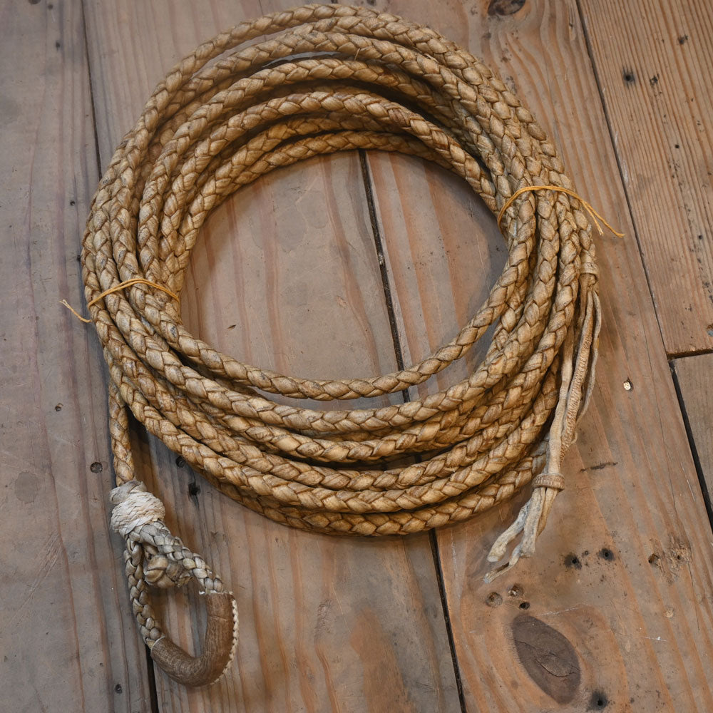 35' Handmade 5/8" Rawhide Lariat Rope RR034 Tack - Ropes Teskey's   