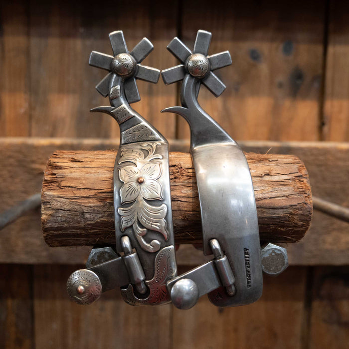 Kerry Kelley Silver Mounted 6pt Spurs