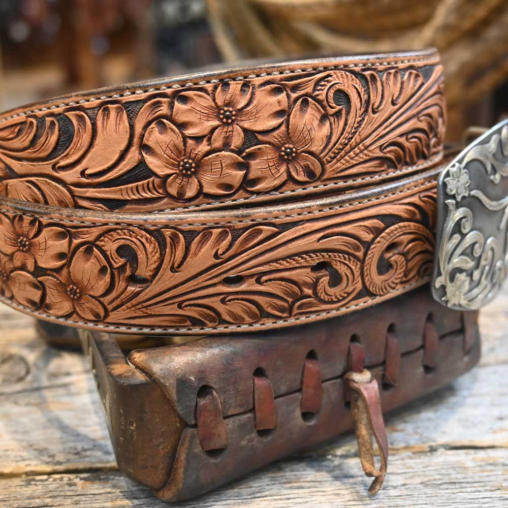 Western Belt Handmade by EL TREBOL LEATHER - 32"  ELB002