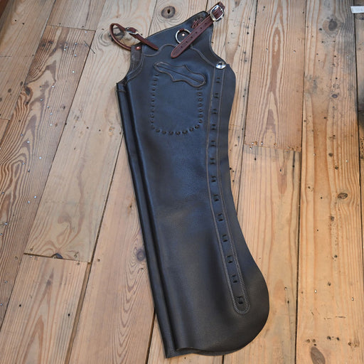 Medium Dark Chocolate Shotgun Chaps Tack - Chaps & Chinks Teskey's