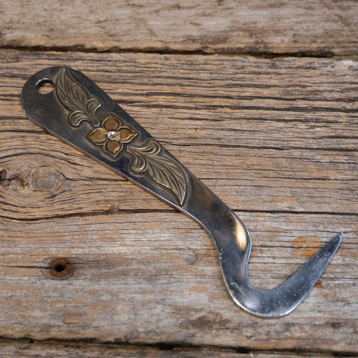 Handmade by Clint Mortenson Silver Mounted Hoof Picks