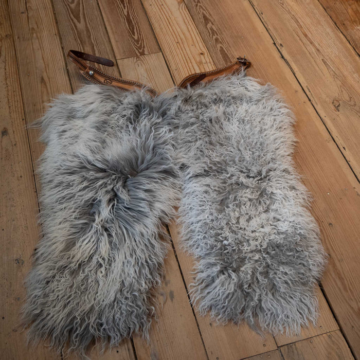 Silver Frost Angora Wolley Shotgun Chap