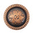 Copper Floral Rope Edge Engraved Concho Tack - Conchos & Hardware - Conchos MISC Chicago Screw  