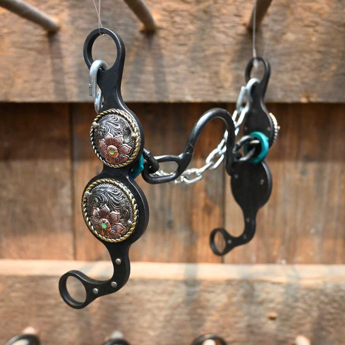 Petska - Port Chain - Copper Flower Concho PP343 Tack - Bits Paul Petska   