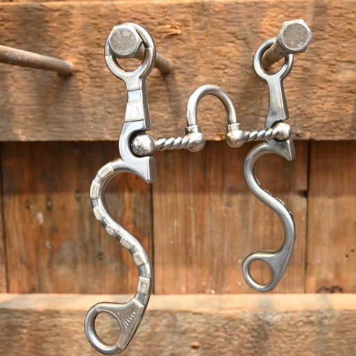 Kerry Kelley 10 20 Correction Twisted Bars - Silver Mounted Bit Tack - Bits Kerry Kelley