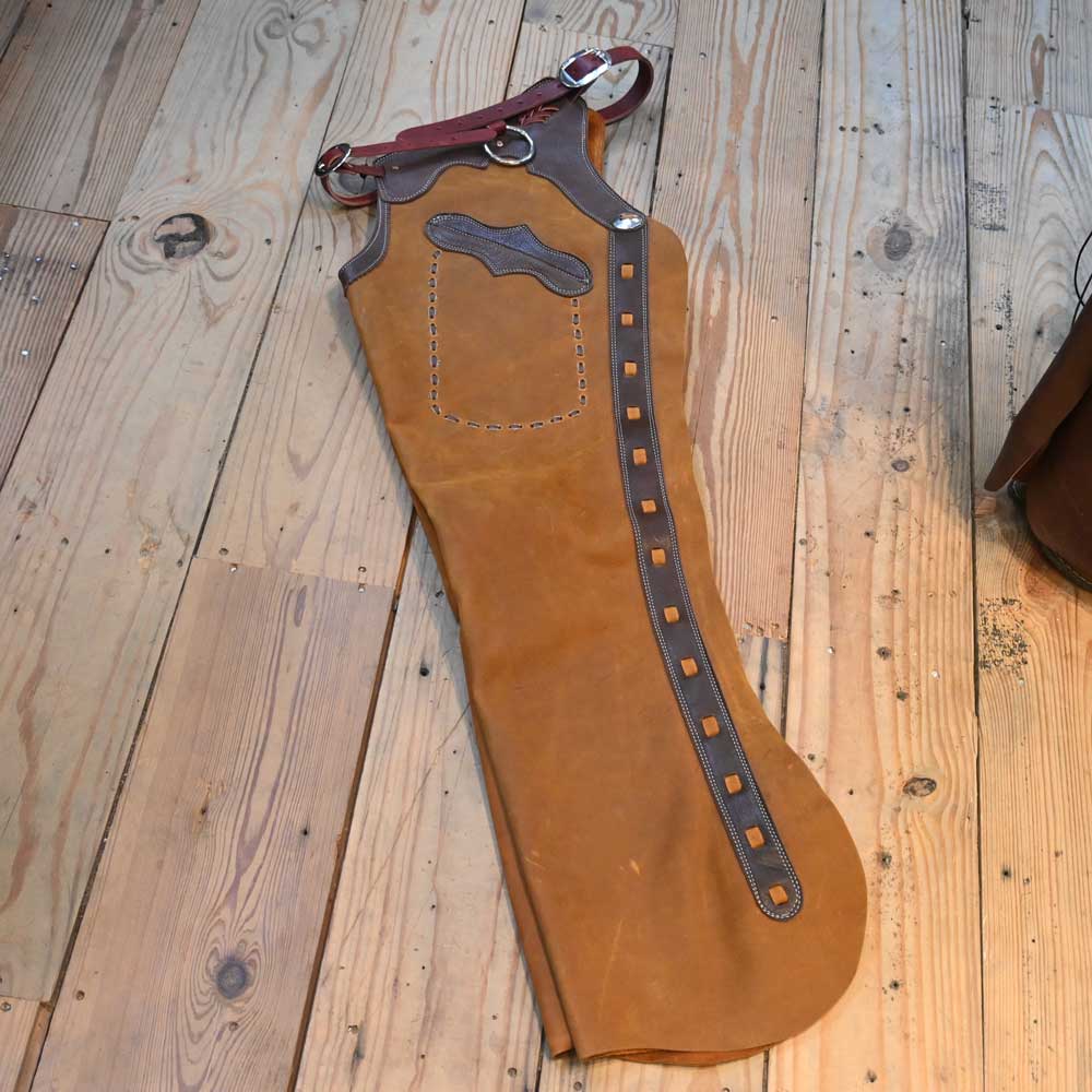 Shotgun Chaps - Medium  with Dark accents Quality Chaps  CHAP1092