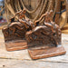 Vintage Brass Sheridan Cowboy Bookends Collectibles Teskey's