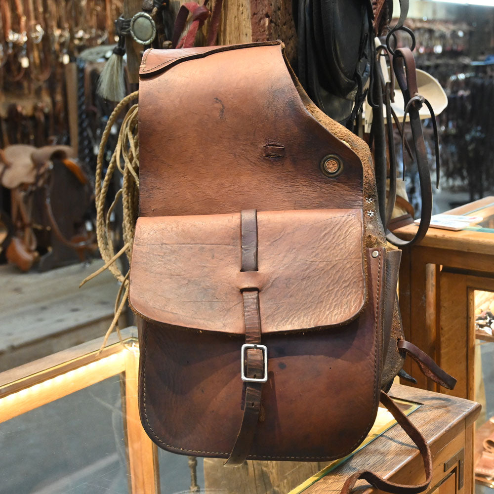 R/R Leather - Heavy Leather Saddle Bags _CA1258 Collectibles R/R Leather