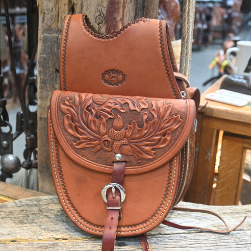 C. L. Dennis Tooled Leather Pommal Bags Collectibles C.L. Dennis