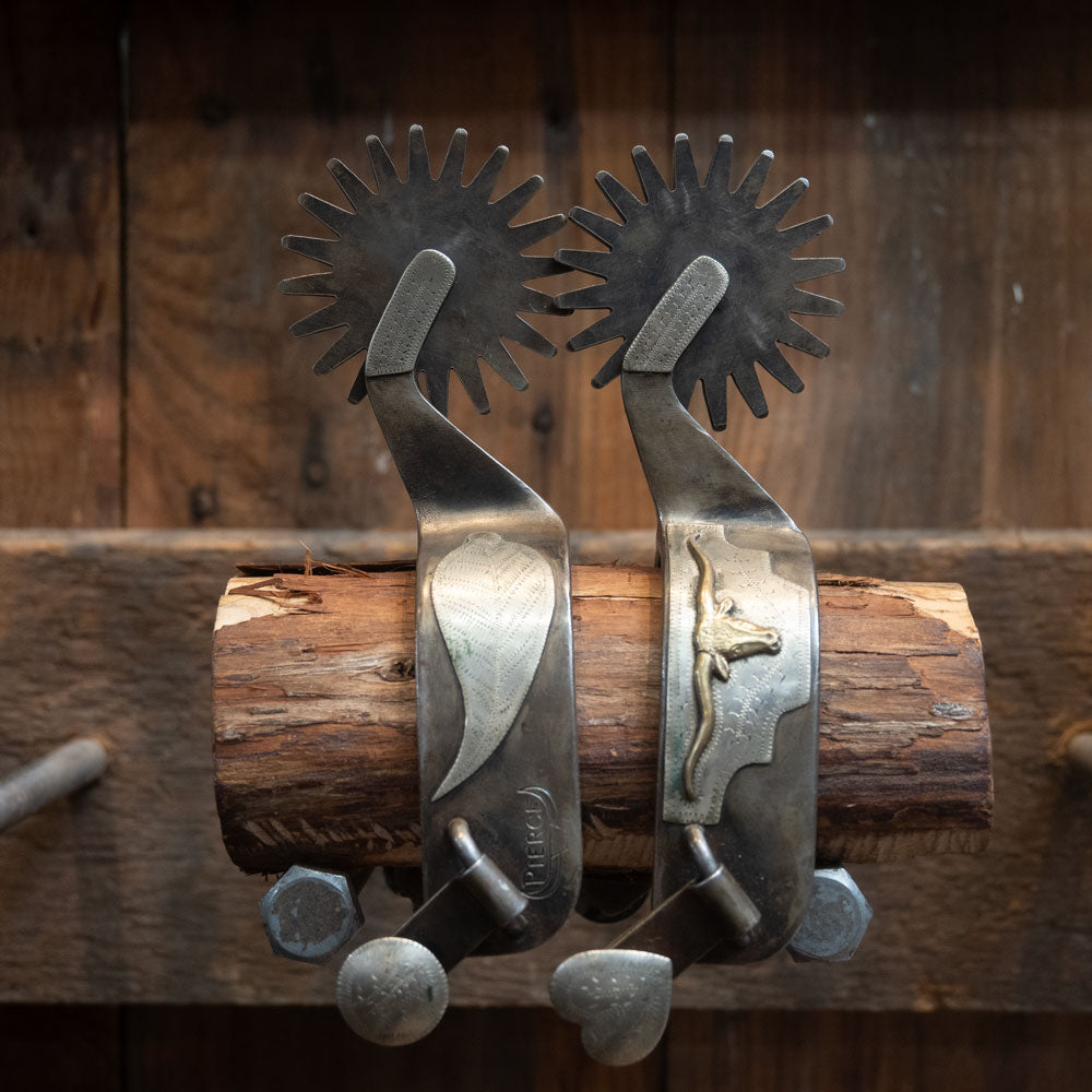 Pierce Silver Mounted Spurs