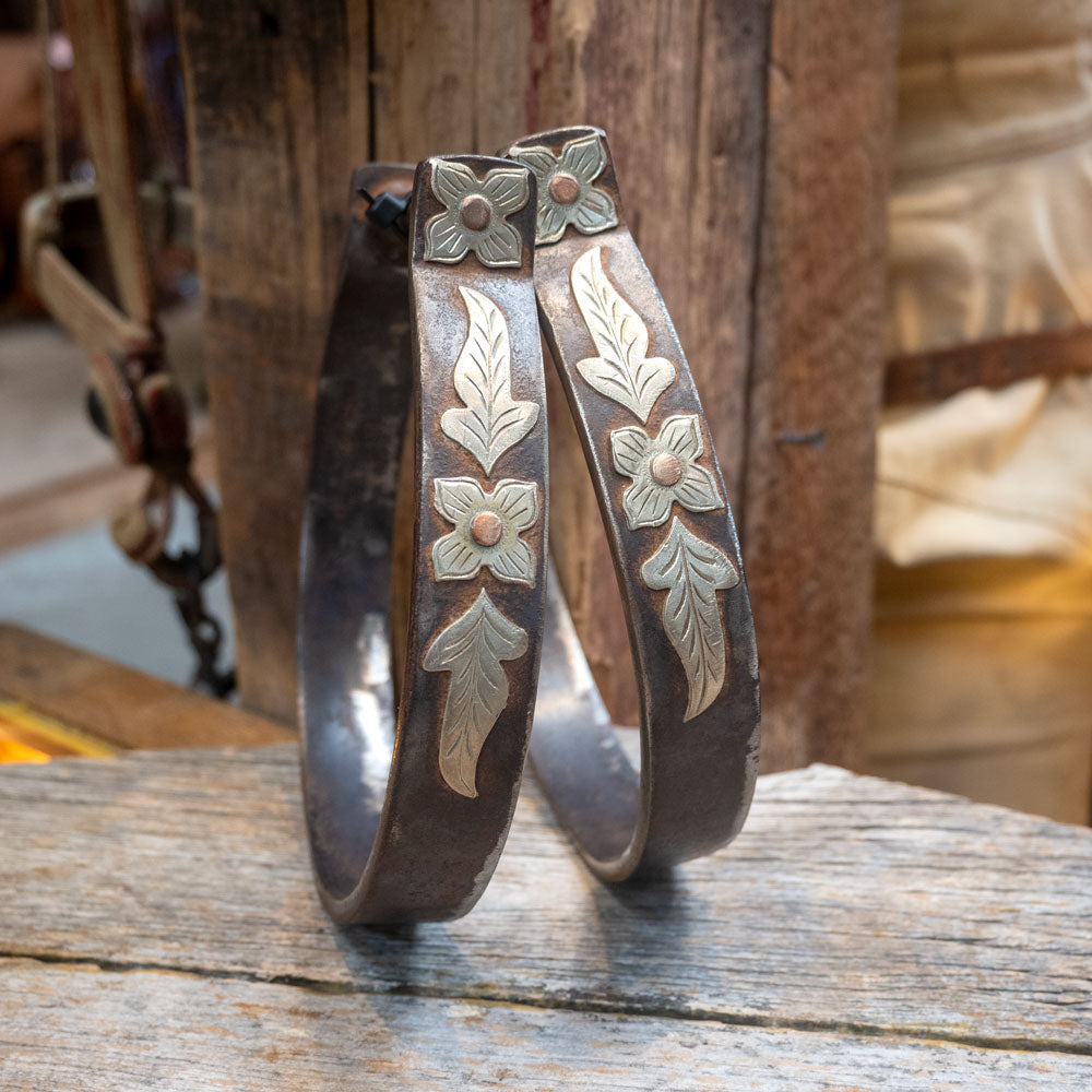 Silver Mounted Oxbows Stirrups