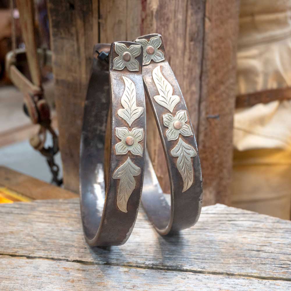 Silver Mounted Oxbows Stirrups