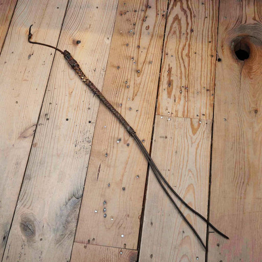 Early 1900's Braided Quirt w/Steel Handle Collectibles Teskey's