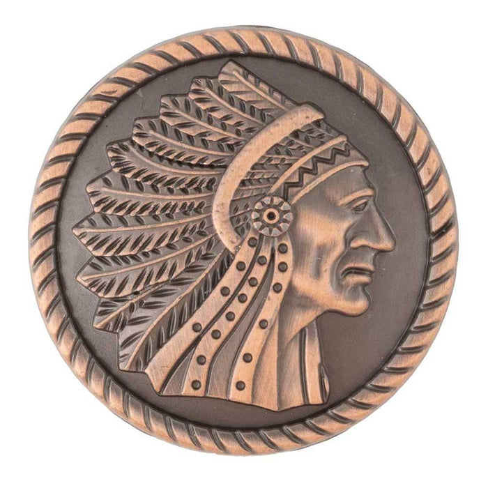 Indian Chief Right Profile Concho