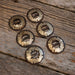 "WS" 1 1/2" Slotted Concho Set Tack - Conchos & Hardware misc