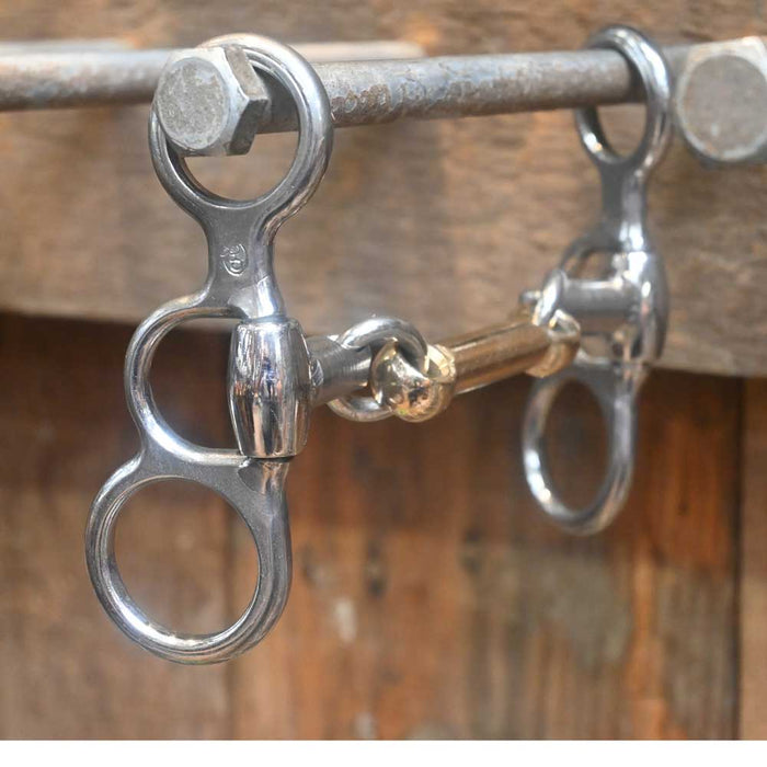 CHS Long Dogbone Stubby Shank Bit Tack - Bits Cow Horse Supply
