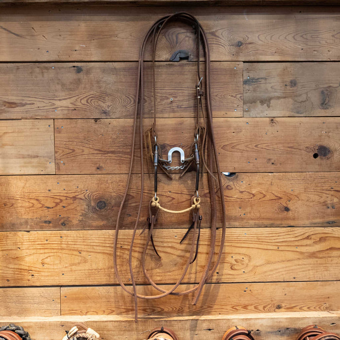 BA Floating Port Bridle Rig w/ Split Ear Headstall Tack - Rigs MISC