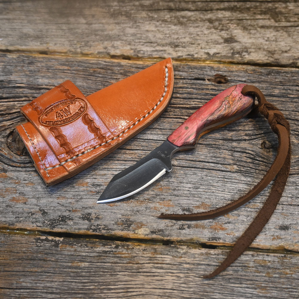 Justin Wiley Handmade Knife with Leather Sheath WK001 Knives JUSTIN WILEY   