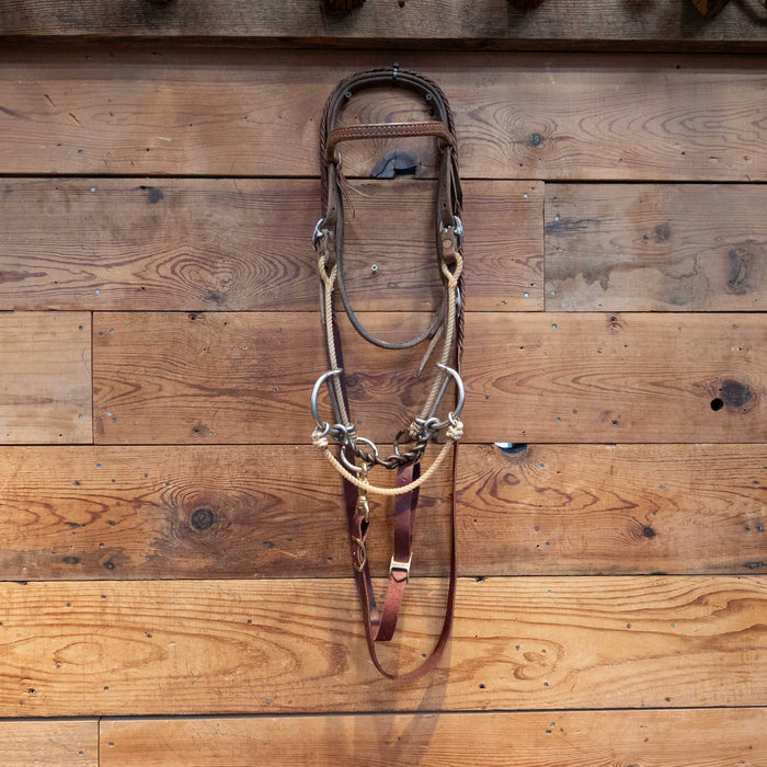 Lariat Gag Twisted Snaffle Bridle Rig