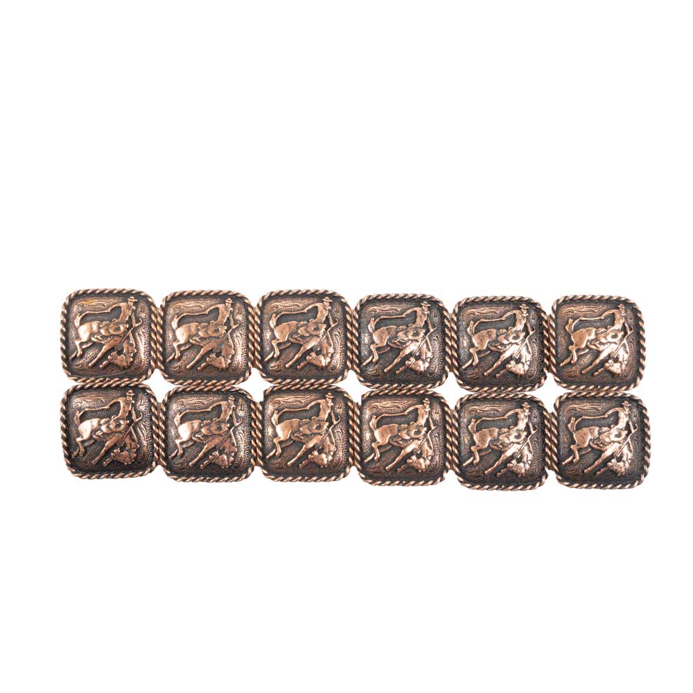 New Bronc Set Of 12 1 1/2" Conchos Sale Barn MISC   