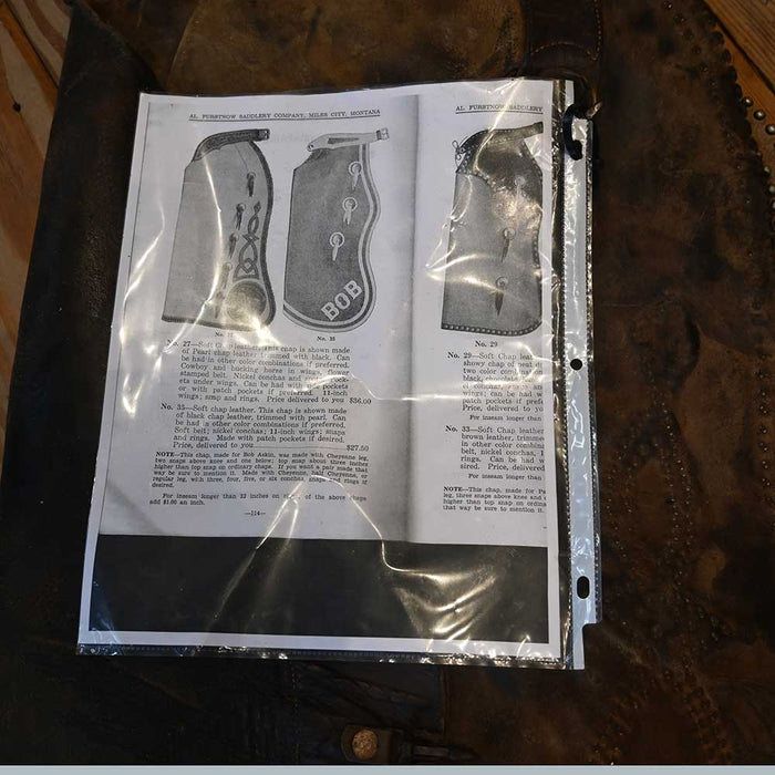 Al Furstnow Vintage Batwing Chaps Tack - Chaps & Chinks Al Furstnow