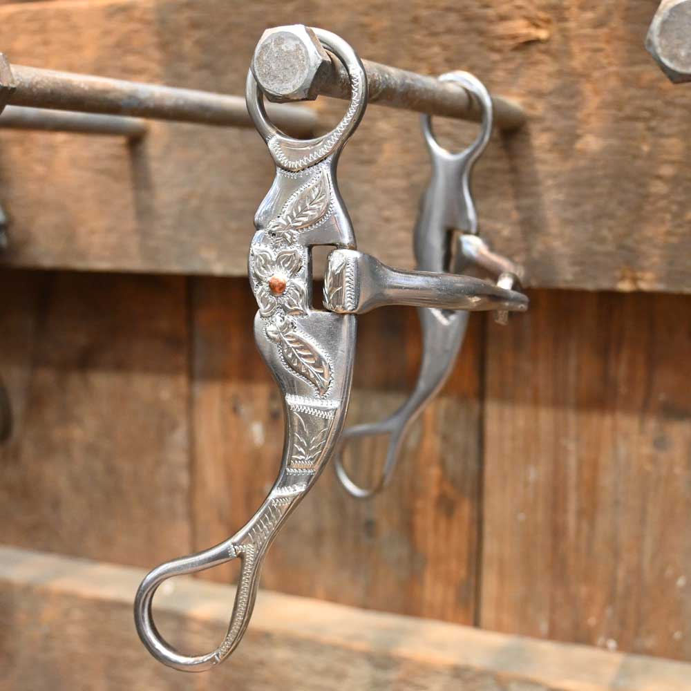 Cutrell - Silver Mounted Smooth Shanked Snaffle Bit TI1057