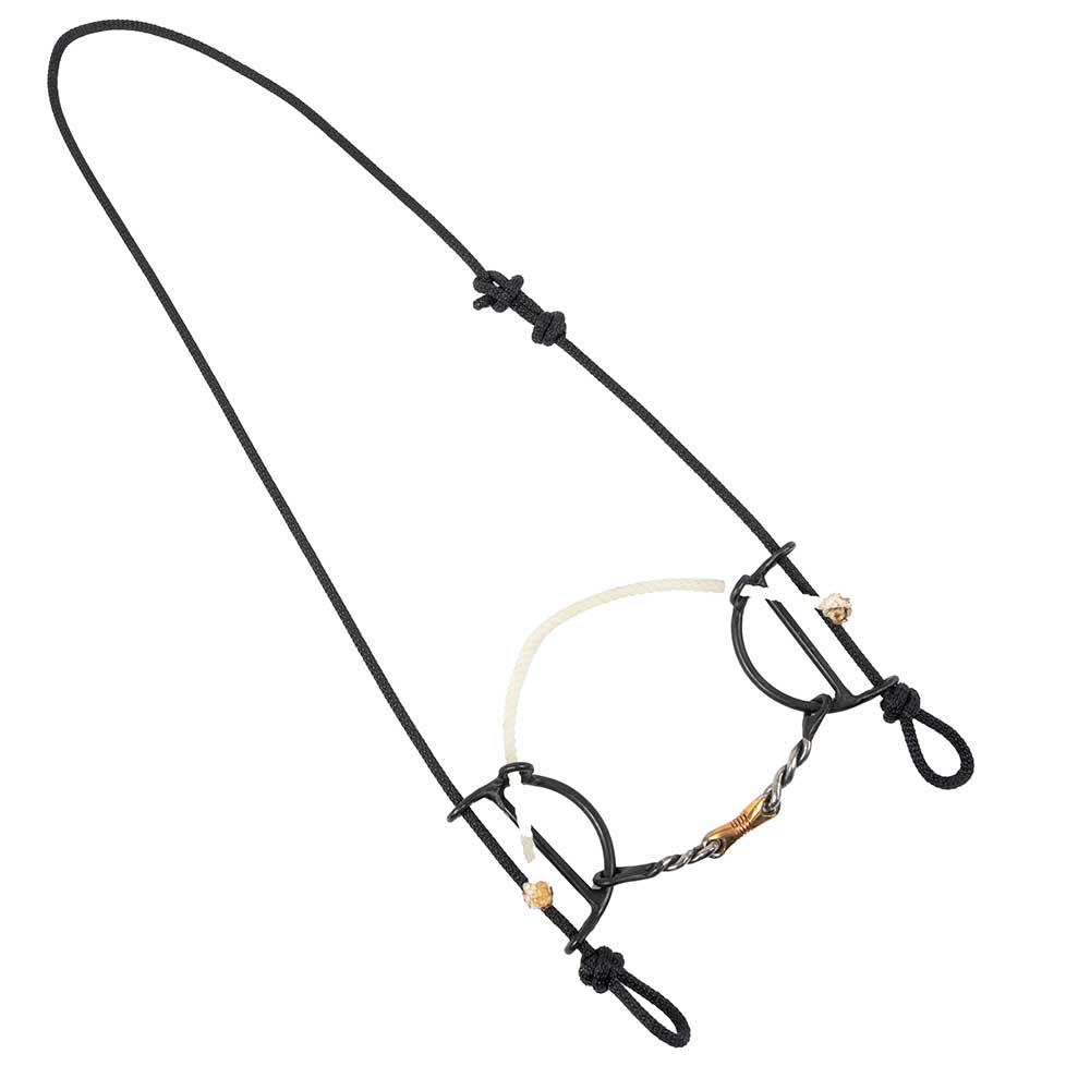 Dutton Draw Gag Twisted Wire with Dogbone Bit with Rope Noseband Tack - Bits, Spurs & Curbs - Bits Dutton   