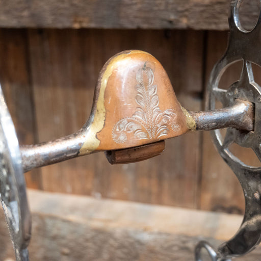 E. Garcia Silver Mounted Port with Roller Bit 1383 Tack - Bits E. Garcia
