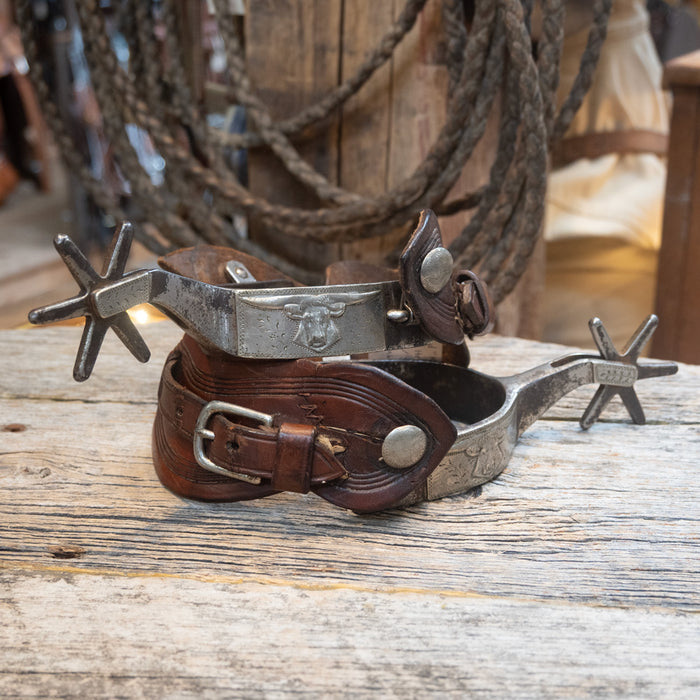 1940's Spurs Stamped "Kelly" Tack - Spurs Kelly