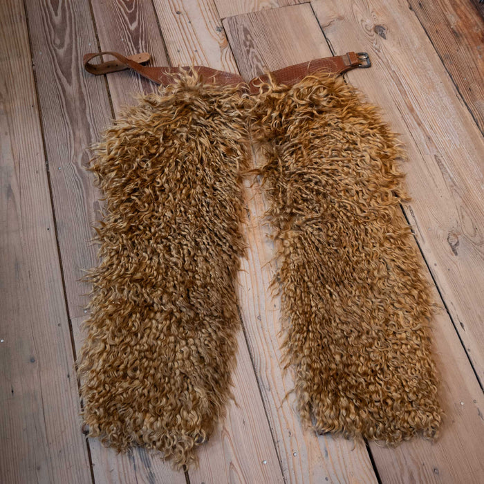 Very Rare Vintage Golden Wooly Chaps