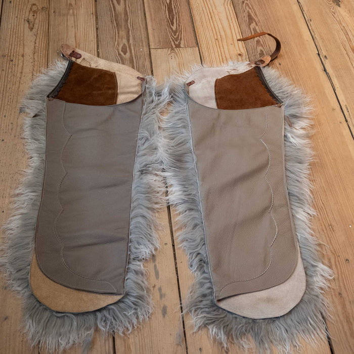 Silver Frost Angora Wolley Shotgun Chap