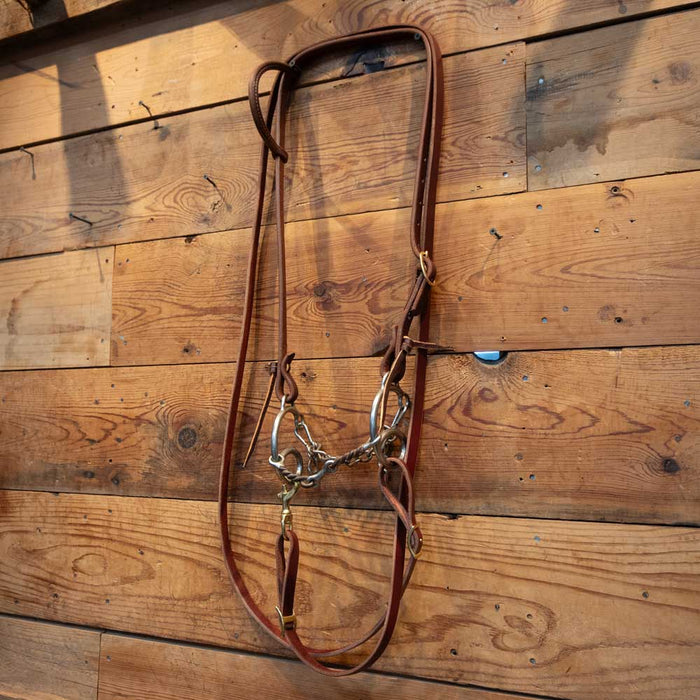 Reinsman Sweet 6 - 3 Pc. Twisted Wire Snaffle Bridle Rig Tack - Rigs Reinsman