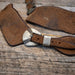 Roughout Spur Straps w/ Wayne Dollar Buckles Tack - Spur Straps Wayne Dollar