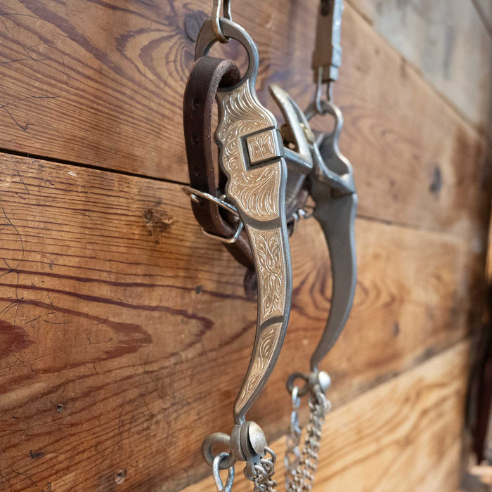 Garcia Silver Mounted Flat Port Bit w/Roller 1/2 Rig Tack - Rigs Garcia