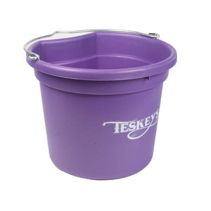 Teskey's 20 Quart Flat Back Bucket Barn Supplies - Buckets & Hangers MISC Purple  