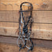 CHS Square Port Gag Bridle Rig w/Martingale Tack - Training Cow Horse Supply