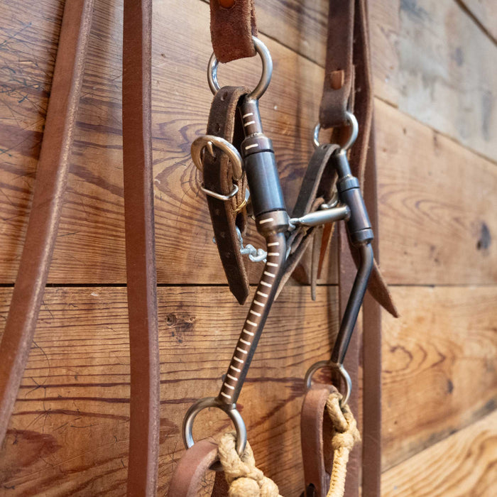 BA Floating Port Bridle Rig w/ Split Ear Headstall Tack - Rigs MISC