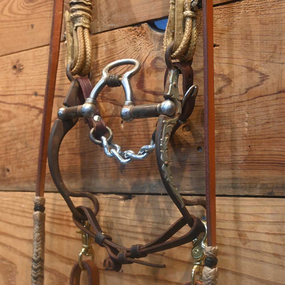 Bridle Rig - Kerry Kelley Silver Mounted High Port with Roller Rig - RIG648 Tack - Rigs Kerry Kelley   