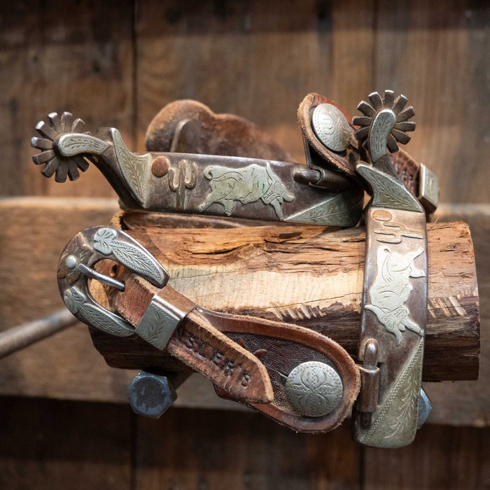 Ron Tollison's Mounted Spurs & Hardware Buckles Straps 1465