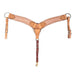 Teskey's Roughout Breast Collar with Floral Tooling Tack - Breast Collars Teskey's Light Oil  