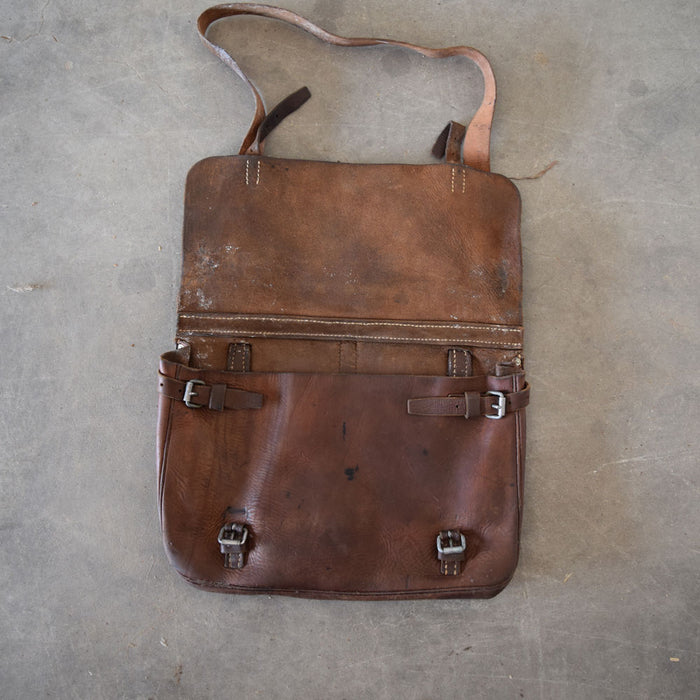 Used Vintage German Leather Saddle Bag Sale Barn Teskey's   