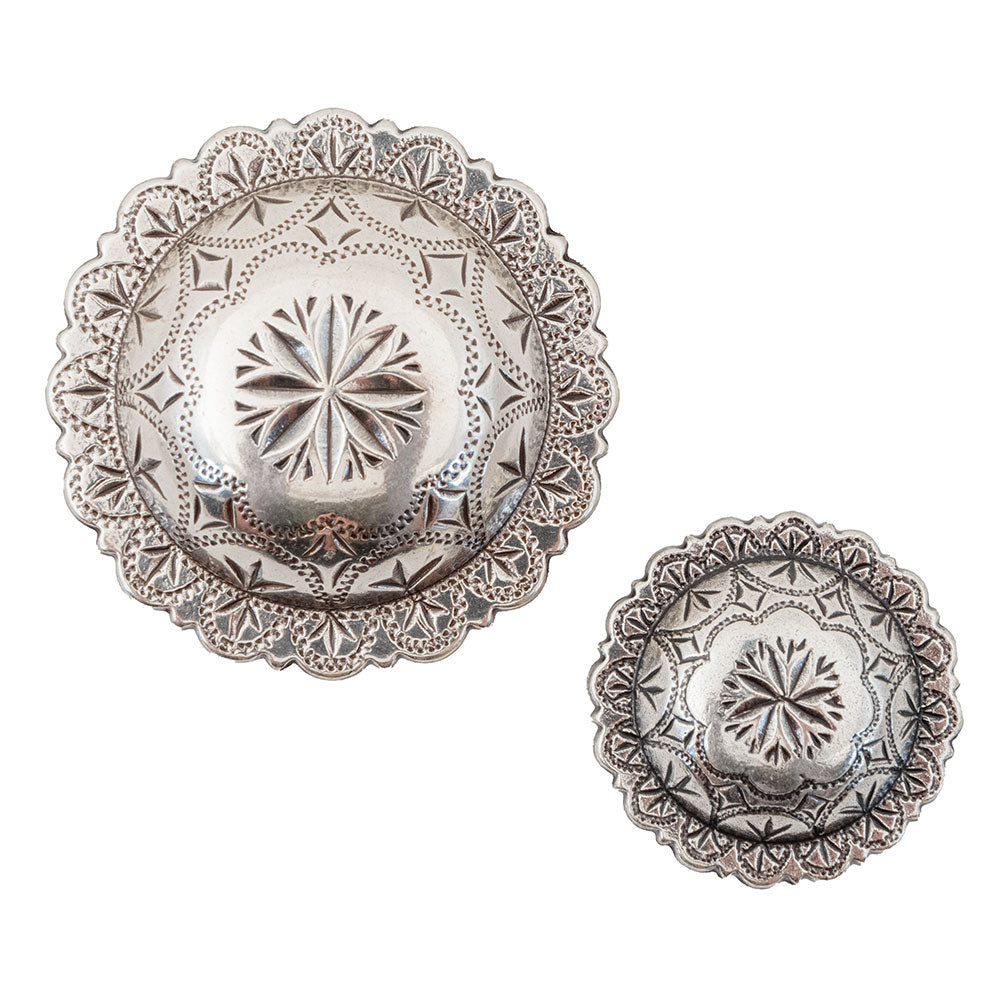 Antique Windrose Engraved Concho